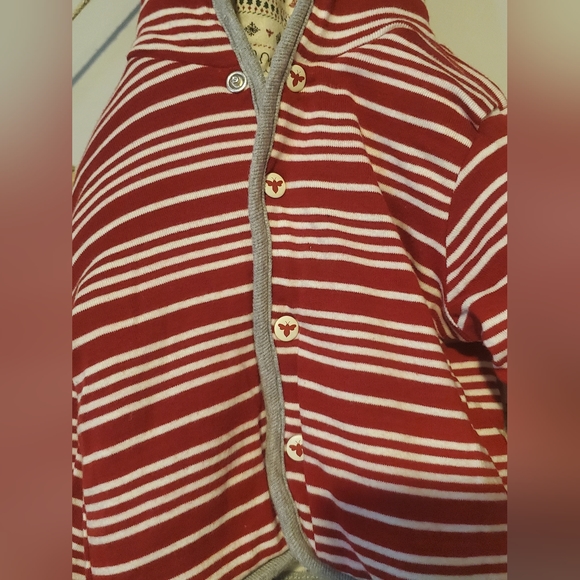 Baby Burts Bees Reversable Jacket. Winter and striped print. Size 3 months - Picture 6 of 6